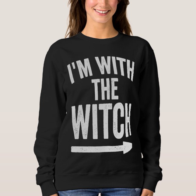 Camiseta Last Minute Halloween Costume I'm With The Witch (Frente)