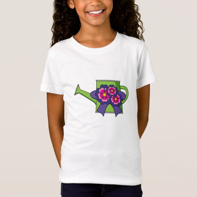 Camiseta Lata de água doce com Buquê de flores (Frente)