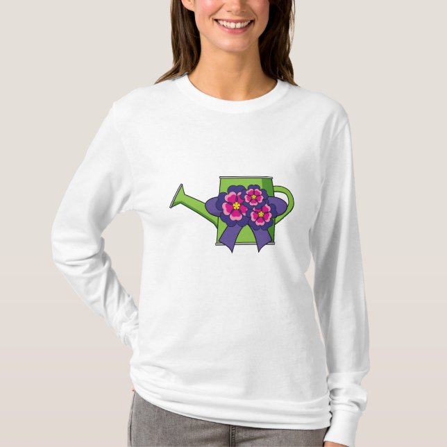 Camiseta Lata de água doce com Buquê de flores (Frente)