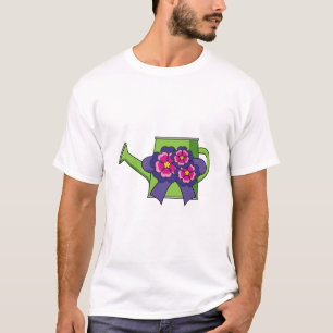 Camiseta Lata de água doce com Buquê de flores