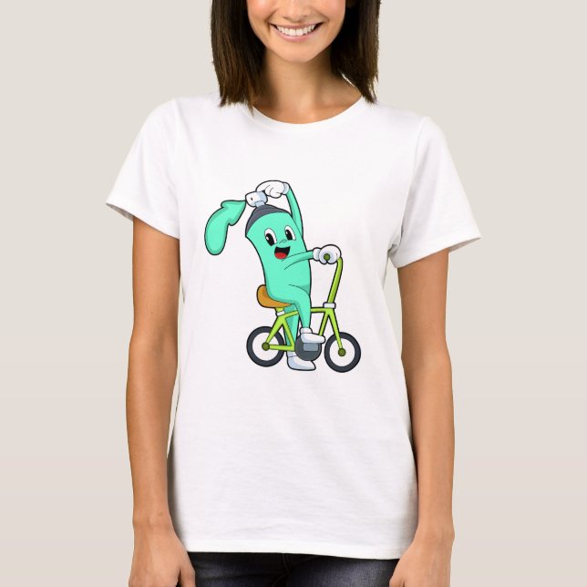 Camiseta Lata de pulverização com Bicicleta (Frente)