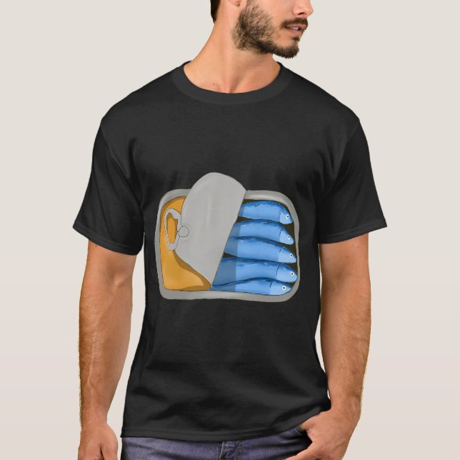 Camiseta lata de sardinha na moda (Frente)