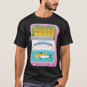 Camiseta Lata de Sardinha Pastel