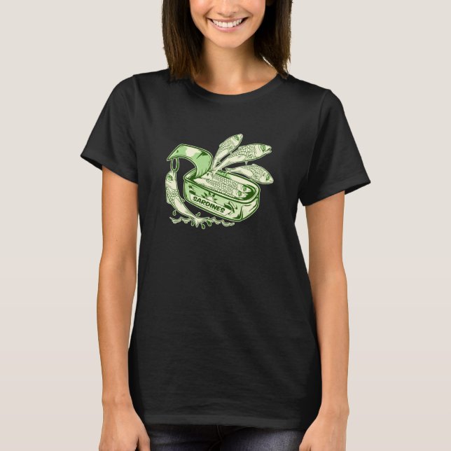 Camiseta Lata de Sardinha peixe enlatado (Frente)