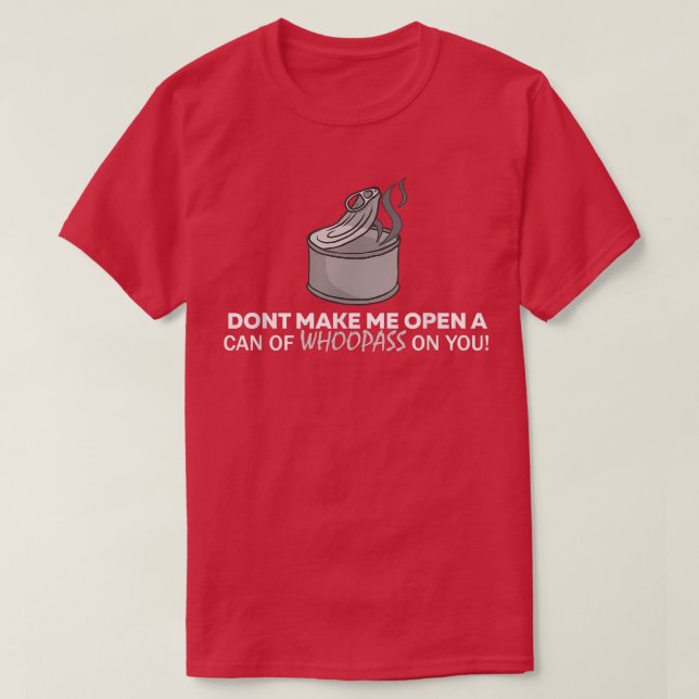 Camiseta Lata Divertida de Quem Pode Brincadeiras  (Frente do Design)