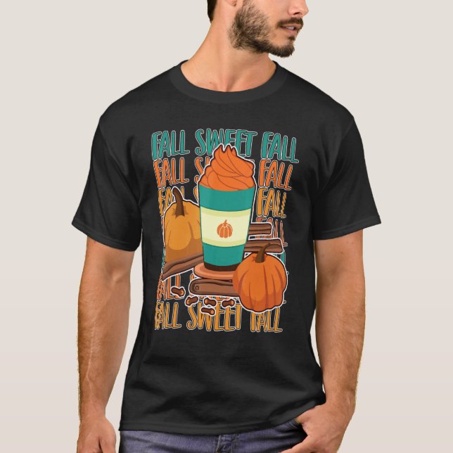 Camiseta Latão de Maçã-de-Pumpkin de Queda Doce (Frente)