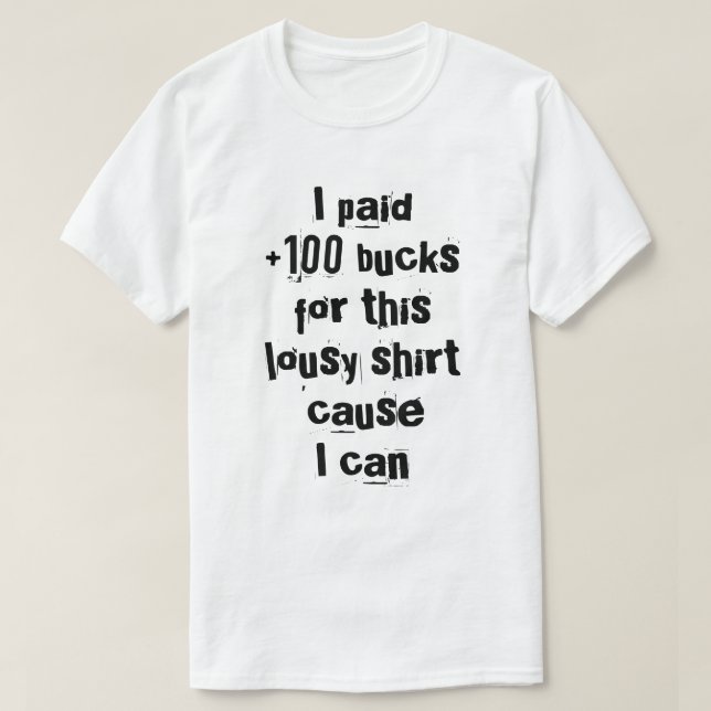 Camiseta latão rico em pessoas (Frente do Design)