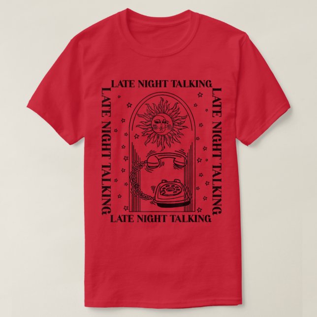 Camiseta Late Night Talking Vintage  (Frente do Design)