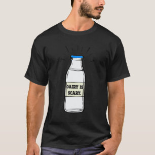 Camiseta Laticínios são Assustadores VeganIntolerante à Lac