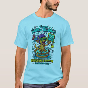 Camiseta "Latido de Equipe e Sobrevivente Bathquake San Die
