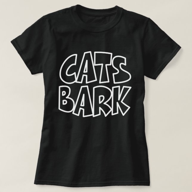 Camiseta Latido de gatos (Frente do Design)
