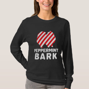 Camiseta Latido de hortelã-pimenta de Natal sossegado Pomer