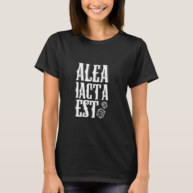 Camiseta Latim - Alea iacta est (Frente)