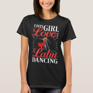Camiseta Latim Dance Calçados Música Lições Iniciantes Work