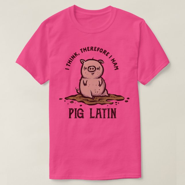 Camiseta Latim de porco (Frente do Design)