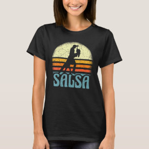 Camiseta Latim retrô Salsa para música latina Dança Salsa