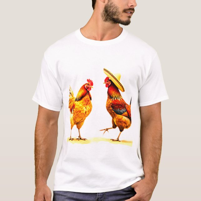Camiseta Latin chicken dancers (Frente)