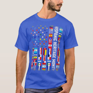 Camiseta Latin Countries Flag Hispanic Heritage Month Pride