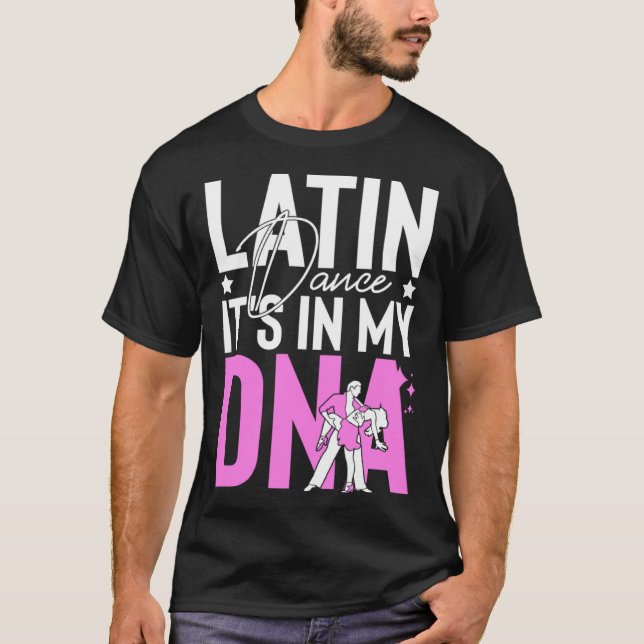 Camiseta Latin Dance Music Shoes Lessons Beginner Workout D (Frente)