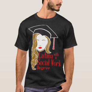 Camiseta Latina com Gradu de Mestrados MSW