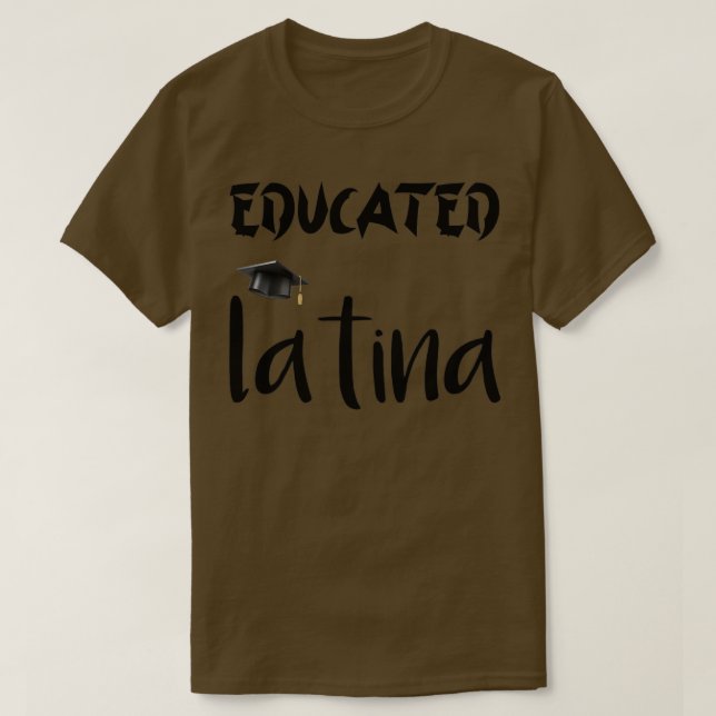 Camiseta latina Phd latinaGraduação LatinaGraduação (Frente do Design)