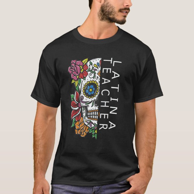 Camiseta Latina Teacher Maestra Latina Teachers Gorgeous La (Frente)