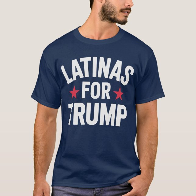 Camiseta Latinas Para Trump (Frente)