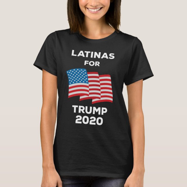 Camiseta Latinas Para Trump 2020 (Frente)