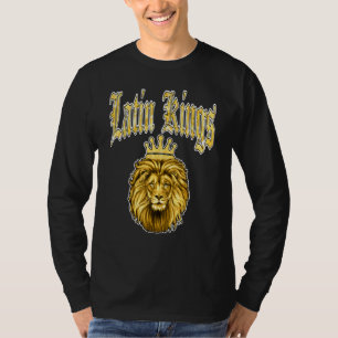 Camiseta Latino Kings Alkqn Latino Hispânico Amor De Rey Pu