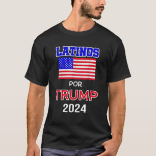 Camiseta Latinos para Trump 2024 