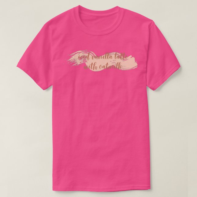 Camiseta Latite de baunilha com leite de aveia (Frente do Design)