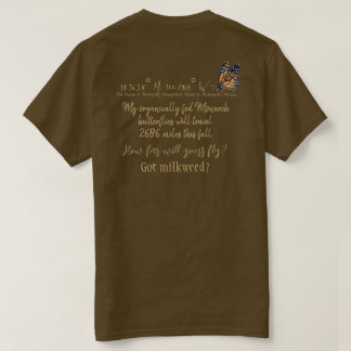Camiseta Latitude e Longitude personalizáveis da borboleta-
