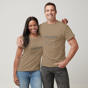Camiseta Latitude Latitude de Longitude Filadélfi