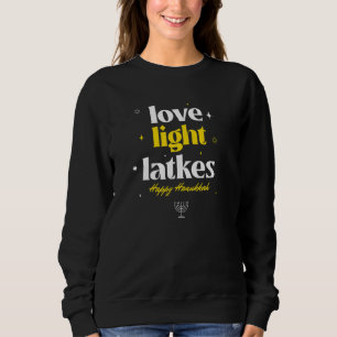 Camiseta Latke de Luz do Amor Hanukkah Judaico Chanukah