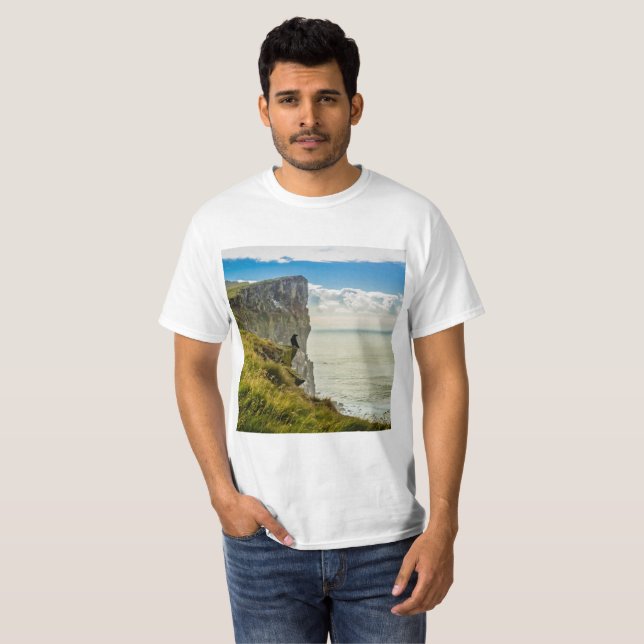 Camiseta Latrabjarg cliffs, Islândia (Frente Completa)