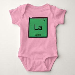 Camiseta Latrell Nome Química Elemento Tabela Periódica