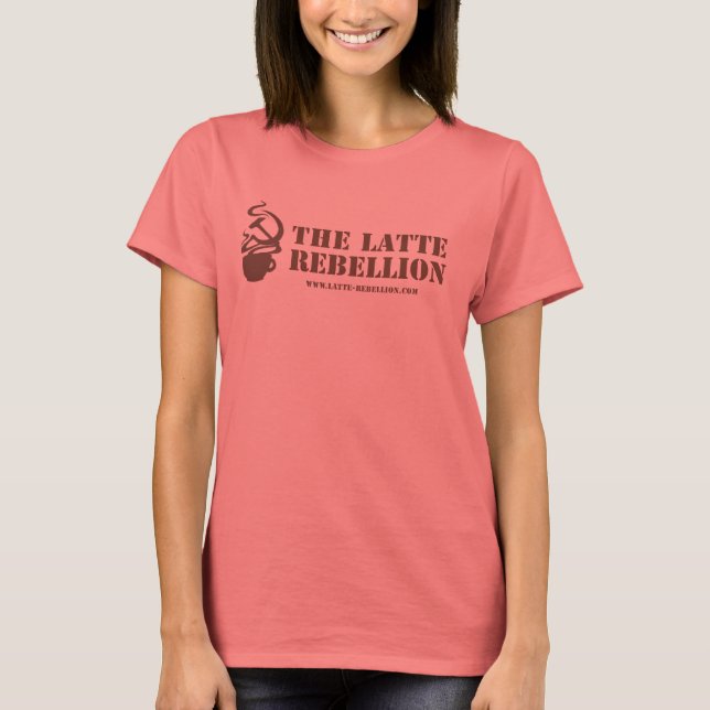 Camiseta Latte das Mulheres (Frente)