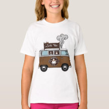 Camiseta Latte Van Coffee - Camisa Gráfica Bonita