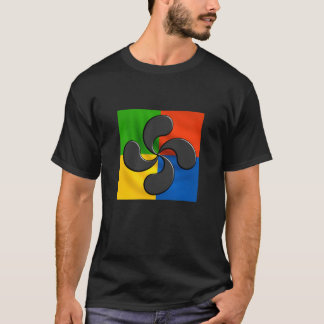 Camiseta laubur, cruz basca