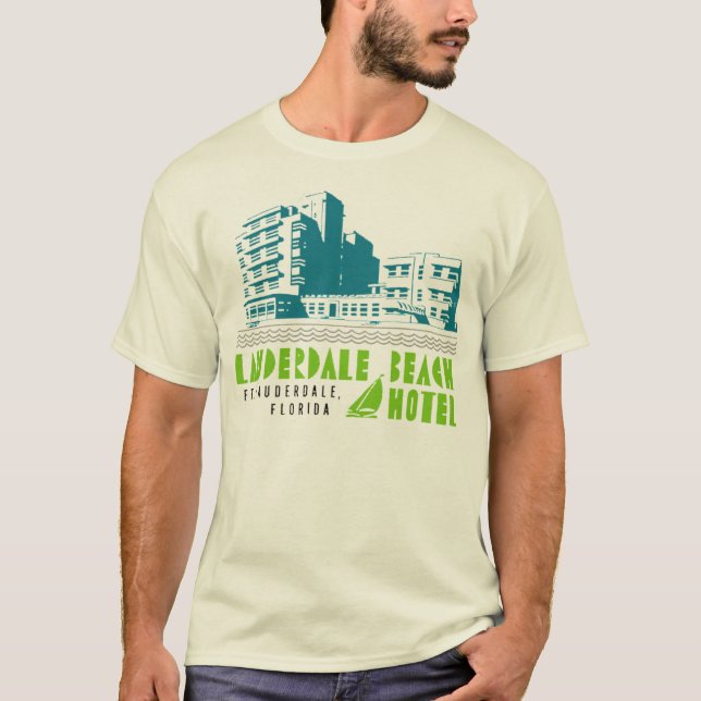 Camiseta Lauderdale Beach Hotel - Retro (Frente)