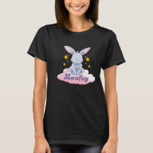 "Laufey Bunny em uma nuvem com estrelas - Design b