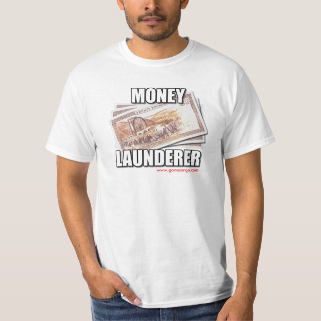 Camiseta Launderer do dinheiro (Frente)