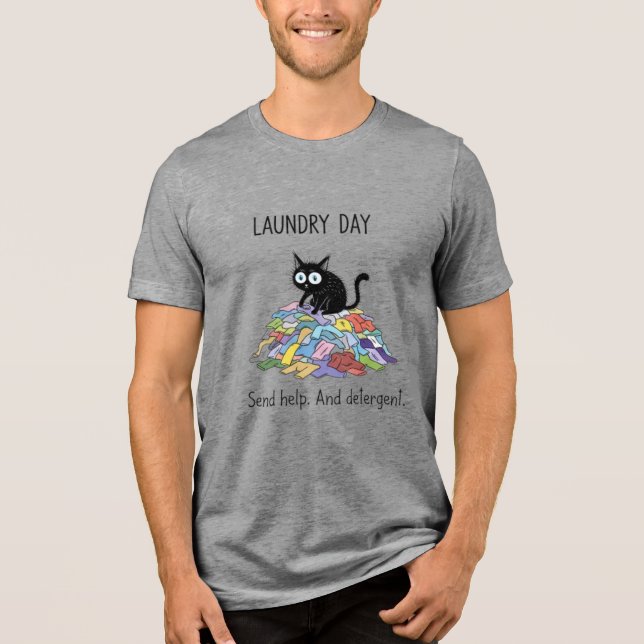 Camiseta Laundry Day Black Cat Lover Tee (Frente)