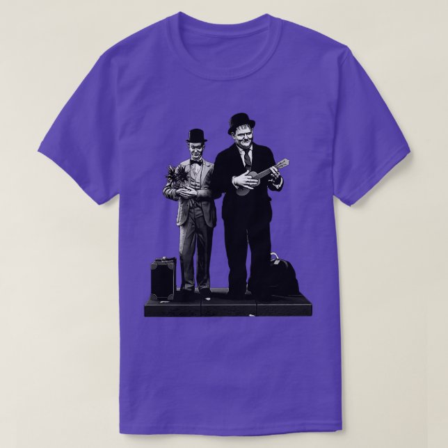 Camiseta Laurel e Hardy (Frente do Design)