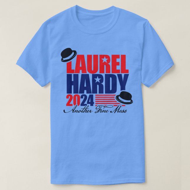 Camiseta Laurel e Hardy 2024 (Frente do Design)