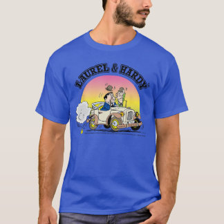 Camiseta Laurel Hardy Comic Book Driving Car funny