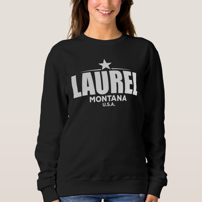 Camiseta Laurel Montana Retro Vintage (Frente)