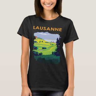 Camiseta Lausana Suíça Parque Verde Viagem