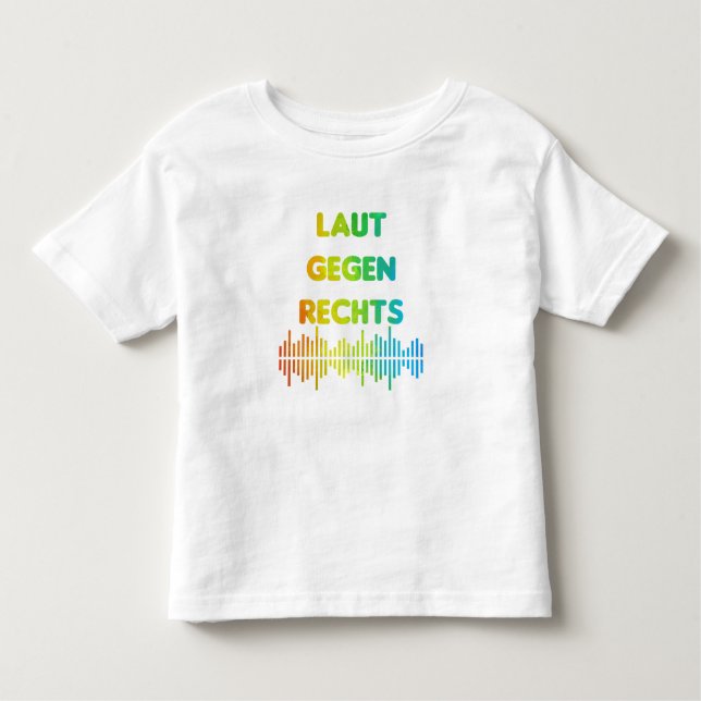 Camiseta Laut gegen rechts No5 (Frente)