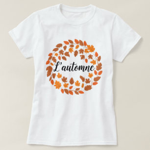 Camiseta L'automne, Autumn French Illustration, Fall Season